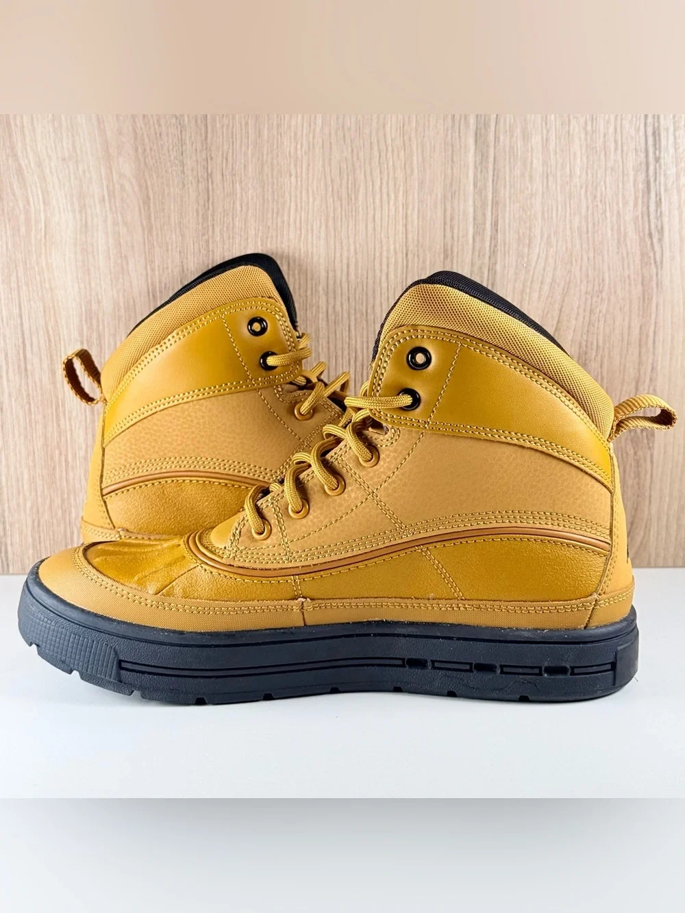Nike Woodside 2 High Wheat Leather Ankle Duck Boots HF0767-700 GS 5Y / Wmns 6.5